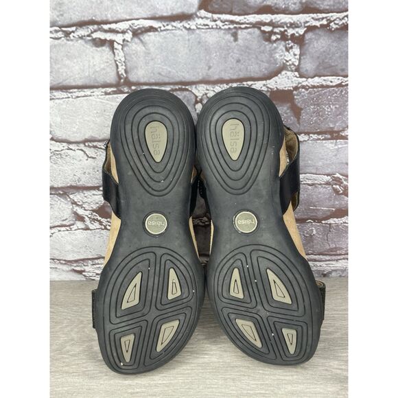 Halsa Footwear Dominica Black Leather Ankle Strap Sandals Women’s Sz 9M US/40EU - Picture 6 of 16